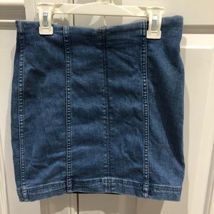 Free People Jean Skirt Size 2